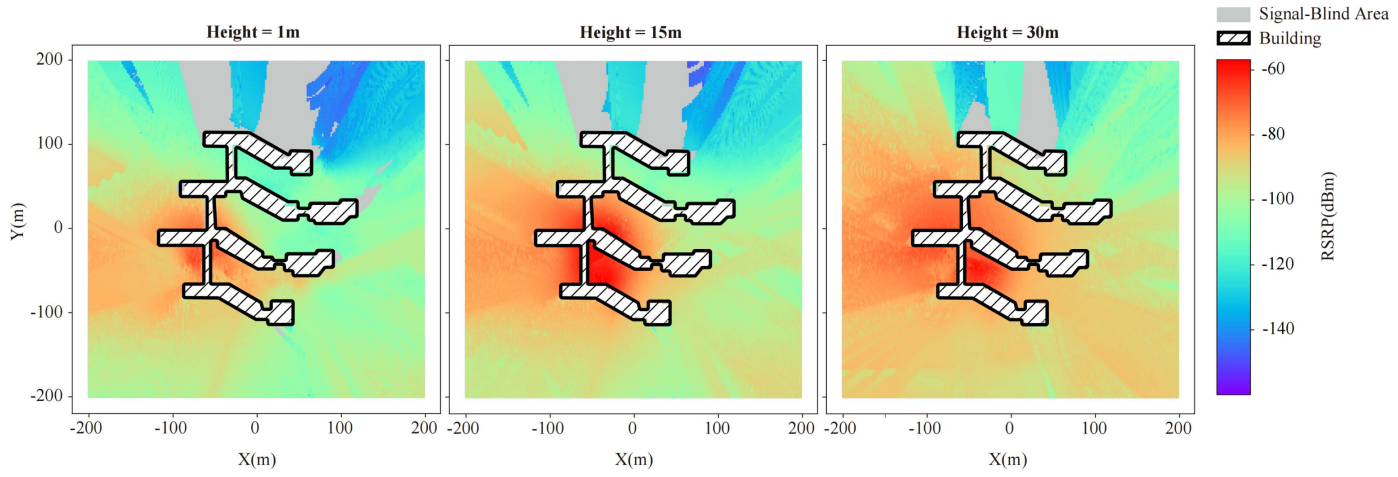 Urban three-dimensional radio-map estimation from sparse UAV measurements